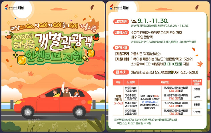 ‘해남쓰리GO 여행’체류형 관광객에 ...