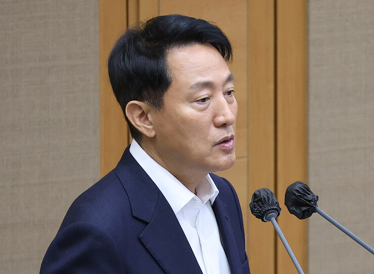 오세훈, 한강버스 동절기 운항 중단 ...